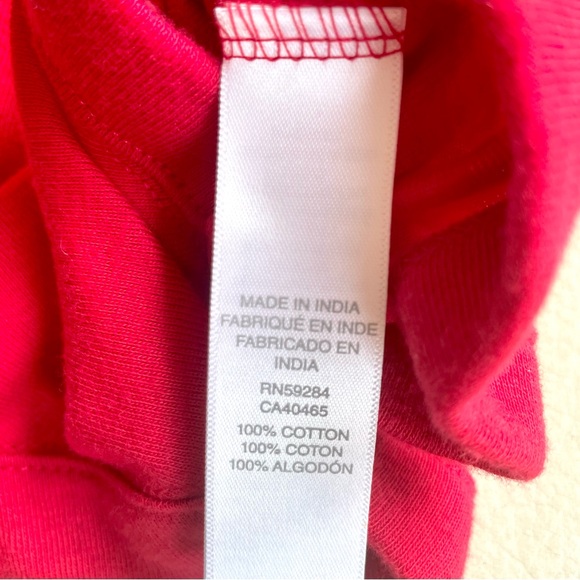 6/$20💥NB LOVE Plaid Tartan Graphic Tee Onesie Bodysuit, Long Sleeve, Deep Red - Picture 9 of 9